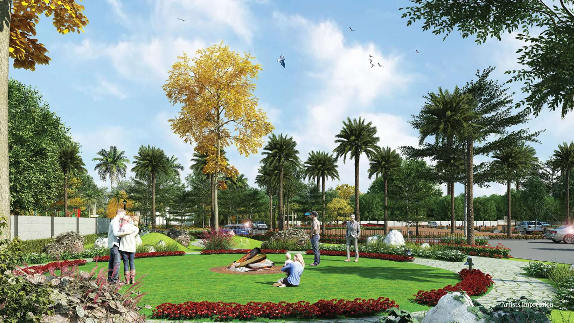 Prestige Park Drive landscaped garden